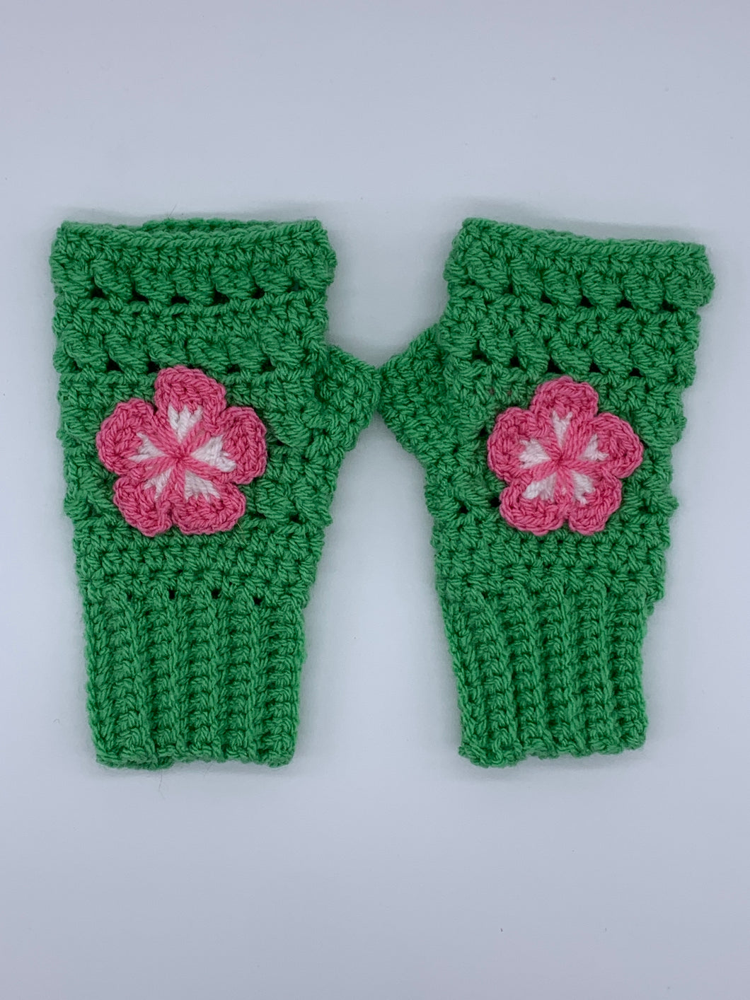 Lily pad fingerless gloves - one size