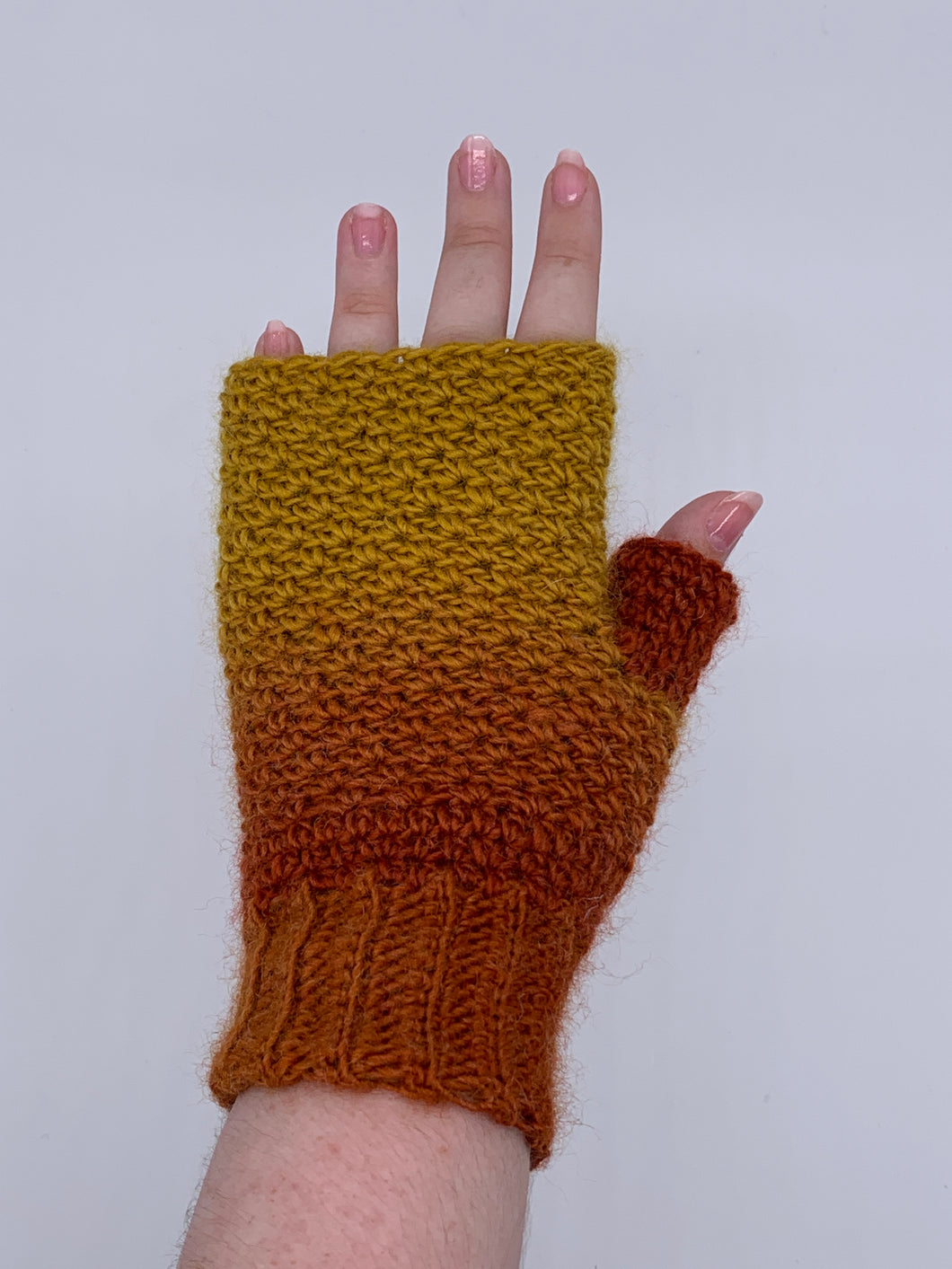 Sunset fingerless gloves - one size